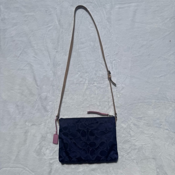 Coach Blue Canvas Crossbody Bag - Picture 4 of 6